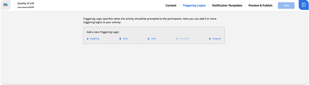 Step 4: Add Triggering Logics - Getting Started - Avicenna Forum