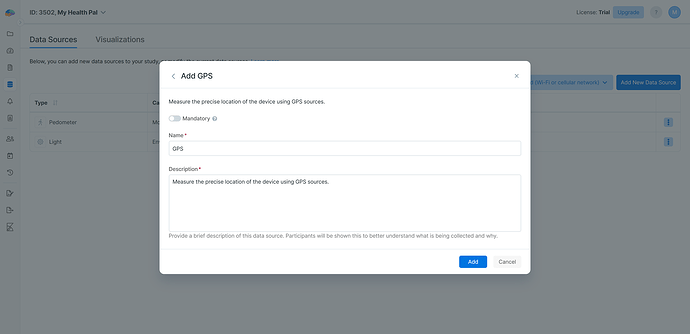 Add a new data source