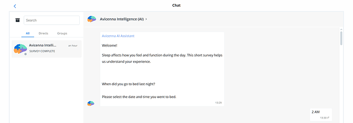 survey-chatbot-first-response