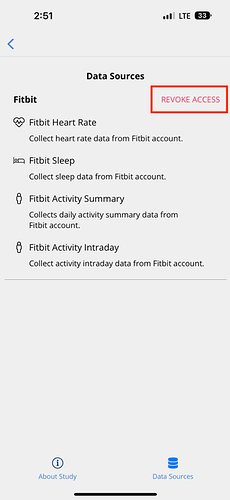 Revoking access in the Avicenna app