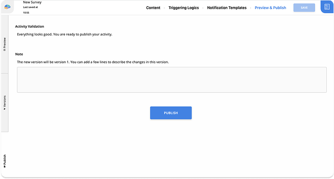 getting-started-your-first-survey-publish