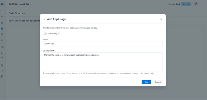 Configure the data source