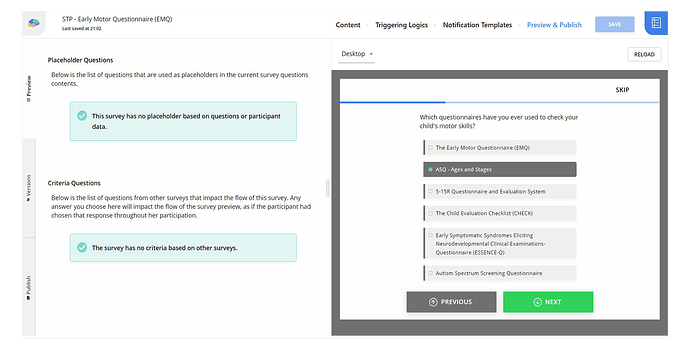 The Checkbox layout for Multiple Answers questions