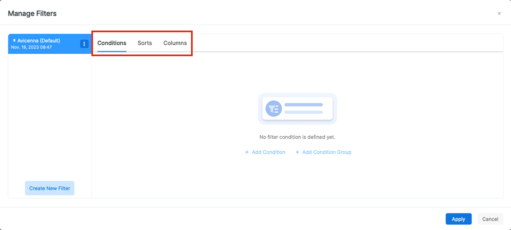 Data Filtering - Reference - Avicenna Forum