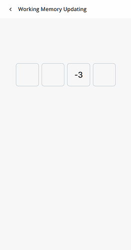 Updating operation example