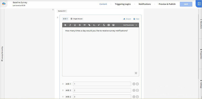 create-a-single answer question