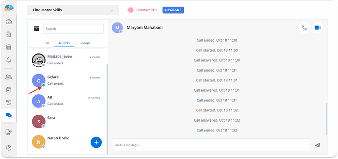 Televisit online status