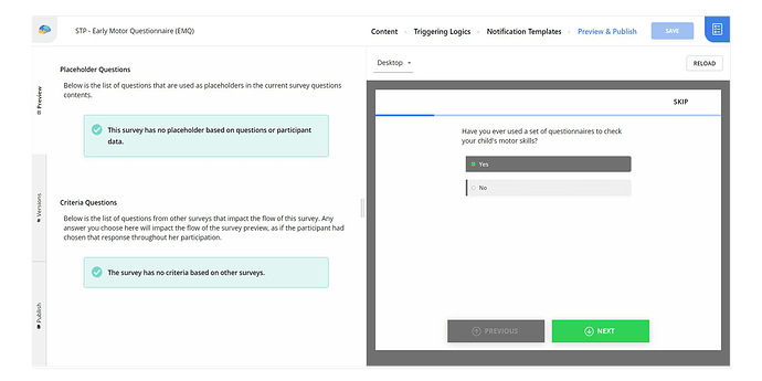 The Radio Button layout for a Single Answer question