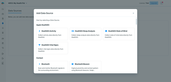Select a data source