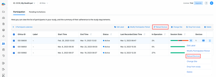 Reload Devices as a Researcher
