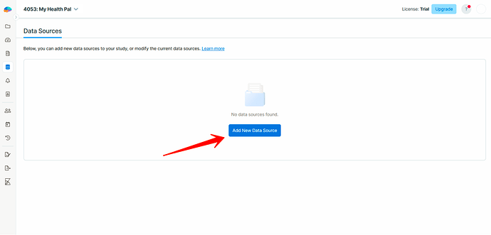 Click on the Add New Data Source button