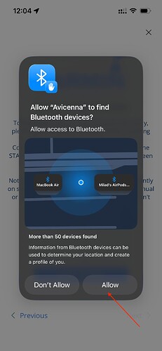Grant Bluetooth Permission