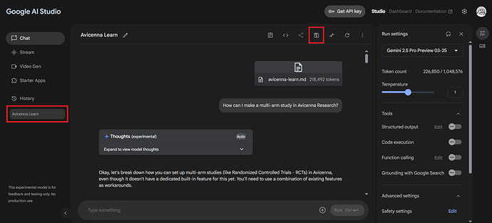google-ai-studio-save-chat
