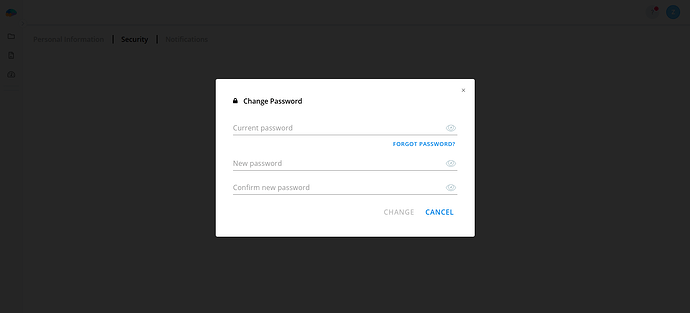 Change password