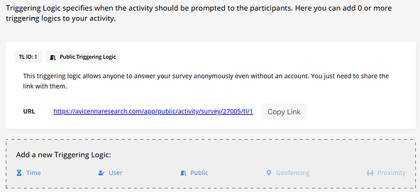 Add a Public Triggering Logic