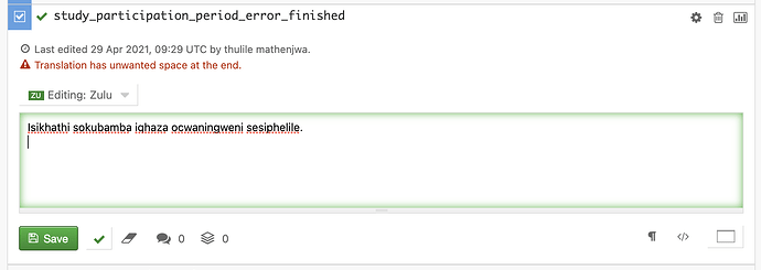 Error Message for Extra Spaces