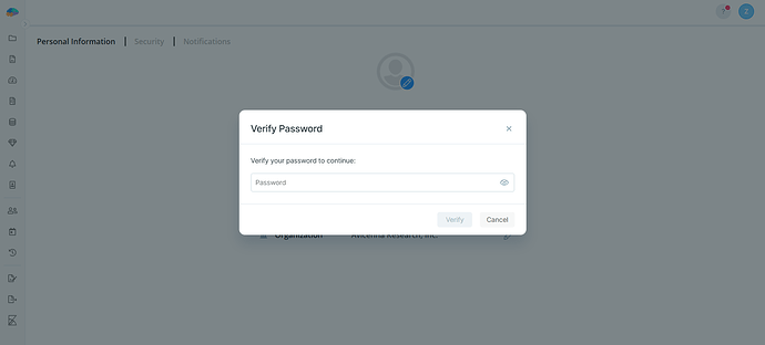 Confirm your password