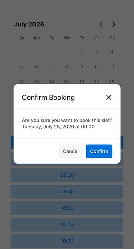Confirm
