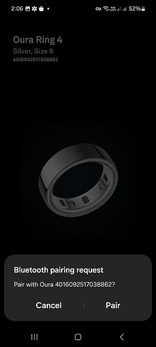 Pair your Oura ring